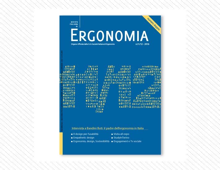 Rivista Italiana di Ergonomia, n.11/12; Anno 2016