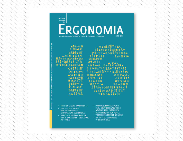 Rivista Italiana di Ergonomia, n.16; Anno 2018