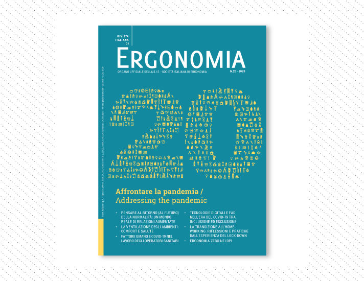 Rivista Italiana di Ergonomia, n.20; Anno 2020