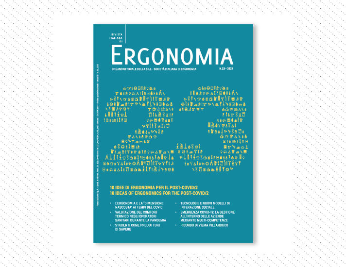 Rivista Italiana di Ergonomia, n.23; Anno 2021