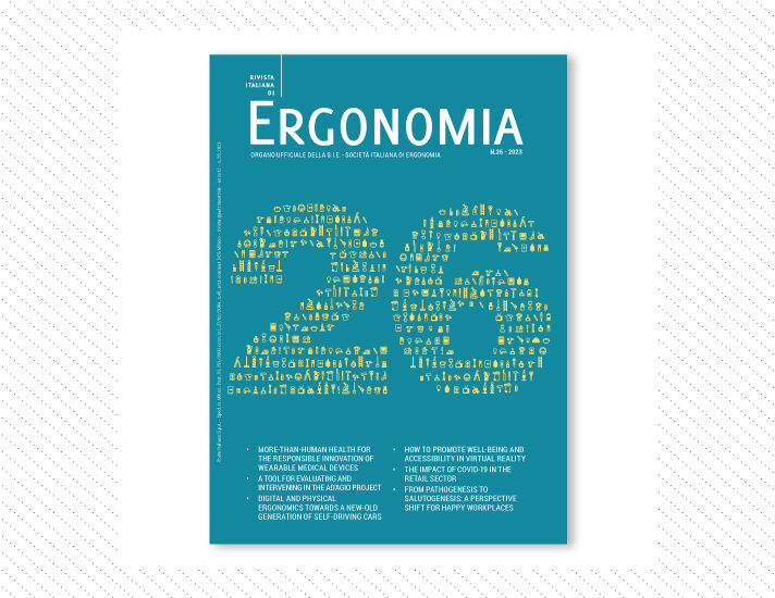 Rivista Italiana di Ergonomia, n.26; Anno 2022